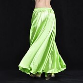 cheap Belly Dancewear-Belly Dance Skirts Ruching Women&#039;s Training Performance Natural Nylon