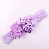 preiswerte Haarreifen &amp; Tiaras-Baby Mädchen Grundlegend / Süß Sonnenblume Gestreift Kunstseide Haarzubehör Blau / Purpur / Rosa Einheitsgröße / Halstücher