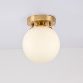 baratos Candeeiros de Teto-1 luz luzes embutidas de 14 cm cobre vidro latão contemporâneo / moderno 110-120v / 220-240v / e26 / e27