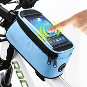 cheap Cycling Clothing Accessories-ROSWHEEL Cell Phone Bag Bike Frame Bag Top Tube 4.8 inch Touch Screen Cycling for Samsung Galaxy S6 iPhone 4/4S Samsung Galaxy S4 Yellow Red Blue Cycling / Bike / iPhone X / iPhone XR / iPhone XS