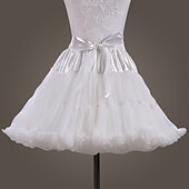 baratos Trajes Femininos-Vestido clássico de bailarina lolita dos anos 1950 para férias, com anágua, saia de aro, tutu, crinolina, fantasia feminina ou infantil vintage para apresentações, casamentos e festas, estilo princesa, com anágua de tule.