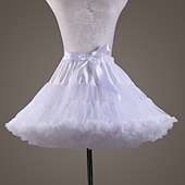 baratos Trajes Femininos-Vestido clássico de bailarina lolita dos anos 1950 para férias, com anágua, saia de aro, tutu, crinolina, fantasia feminina ou infantil vintage para apresentações, casamentos e festas, estilo princesa, com anágua de tule.