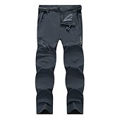 cheap Trousers &amp; Shorts-Men&#039;s Hiking Pants Trousers Summer Outdoor Regular Fit Waterproof Breathable Quick Dry Stretchy Pants / Trousers Bottoms Elastic Waist Dark Grey Black Elastane Camping / Hiking Hunting Fishing M L XL