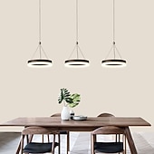 tanie Projekt pierścienia i okręgu-3 światła 20 cm Wielodcień / Regulowany Żyrandol Aluminium Akryl Koło Malowane Wykończenia LED / Nowoczesne 110-120 V / 220-240 V