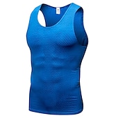 levne Tílka na cvičení-Pánské Tílko do tělocvičny Tílko do posilovny Kompresní tílko Základní vrstva Sportovní Jednobarevné Spandex Rychleschnoucí Yumuşak Prodyšné Běhání Výcivk Kulturistika sportovní oblečení Sportovn