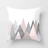 economico stile geometrico-Motivo geometrico 1 pz federe per cuscini di dimensioni multiple cuscini decorativi costieri per esterni morbide custodie per cuscini per divani divani letto decorazioni per la casa