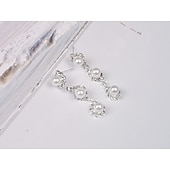 baratos Conjuntos de Jóias-Conjunto de Jóias Pulseira For Mulheres Cristal Pérola Festa Casamento Presente Liga / Colar com Pérolas / Noivado / namorados