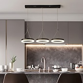 tanie Projekt pierścienia i okręgu-3 światła 20 cm Wielodcień / Regulowany Żyrandol Aluminium Akryl Koło Malowane Wykończenia LED / Nowoczesne 110-120 V / 220-240 V