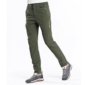 cheap Trousers &amp; Shorts-Men&#039;s Hiking Pants Trousers Summer Outdoor Regular Fit Waterproof Breathable Quick Dry Stretchy Pants / Trousers Bottoms Elastic Waist Dark Grey Black Elastane Camping / Hiking Hunting Fishing M L XL