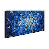 cheap Abstract Paintings-Oil Painting Hand Painted Horizontal Abstract Classic Modern Rolled Canvas (No Frame)
