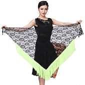 cheap Latin Dancewear-Latin Dance Skirts Fringed Tassel Women&#039;s Training Performance Lace