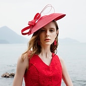cheap Fascinators-Women&#039;s Fascinators Pillbox Hat Cap Weddings Straw Fedora Vintage Sinamay Base Hats for Kentucky Tea Party Horse Race Ladies Day Headpiece dress to impress Race Day Dress