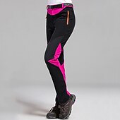 cheap Bottoms-Women&#039;s Hiking Pants Trousers Fleece Lined Pants Softshell Pants Winter Outdoor Waterproof Windproof Thermal Warm Elastic Waist Fashion Bottoms Blue Red Skiing Camping Ski / Snowboard