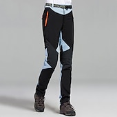 cheap Bottoms-Women&#039;s Hiking Pants Trousers Fleece Lined Pants Softshell Pants Winter Outdoor Waterproof Windproof Thermal Warm Elastic Waist Fashion Bottoms Blue Red Skiing Camping Ski / Snowboard
