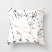 economico stile geometrico-Motivo geometrico 1 pz federe per cuscini di dimensioni multiple cuscini decorativi costieri per esterni morbide custodie per cuscini per divani divani letto decorazioni per la casa