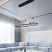 economico Luci Isola cucina-3 luci 30 cm multi-tonalità / lampadario regolabile alluminio acrilico cerchio finiture verniciate led / moderno 110-120v / 220-240v
