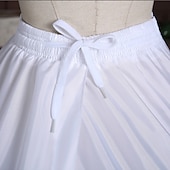 cheap Petticoat-Rococo Victorian Petticoat Hoop Skirt Under Skirt Crinoline Half Slip Bride Bridal Women&#039;s 6 Hoops Ball Gown Halloween Wedding Party Adults&#039; Petticoat