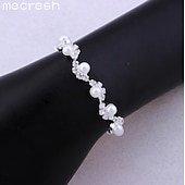 baratos Conjuntos de Jóias-Conjunto de Jóias Pulseira For Mulheres Cristal Pérola Festa Casamento Presente Liga / Colar com Pérolas / Noivado / namorados