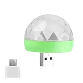 ieftine lumini proiectoare galaxie stele-Lumină disco USB dj led lumini de petrecere minge magică de cristal portabilă lampă de scenă cu efect colorat pentru decor karaoke de petrecere acasă