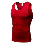 levne Tílka na cvičení-Pánské Tílko do tělocvičny Tílko do posilovny Kompresní tílko Základní vrstva Sportovní Jednobarevné Spandex Rychleschnoucí Yumuşak Prodyšné Běhání Výcivk Kulturistika sportovní oblečení Sportovn