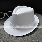 tanie czapki imprezowe-Kapelusze nakrycia głowy tkactwo koszykarskie dwuwarstwowy kapelusz materiałowy ślubne codzienne noszenie wyścig konny Melbourne Cup z czapką w czystym kolorze nakrycie głowy które robi wrażenie