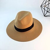 economico Cappelli per feste-berretto Copricapo Tweed Misto lana Cappelli da pescatore Cappello Fedora Matrimonio Occasioni speciali Coppa di Melbourne cocktail Astco reale Con Nastro Nero-rossoCubanHee Copricapo Copricapo