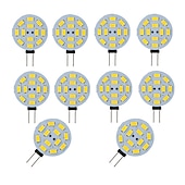 billige Bi-pin lamper med LED-10 stk 3w bi-pin disc led lyspære 300lm g4 smd5730 30w halogen tilsvarende varm kald hvit for pucklys rv tilhengere bobiler bil