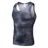 levne Tílka na cvičení-Pánské Tílko do tělocvičny Tílko do posilovny Kompresní tílko Základní vrstva Sportovní Jednobarevné Spandex Rychleschnoucí Yumuşak Prodyšné Běhání Výcivk Kulturistika sportovní oblečení Sportovn