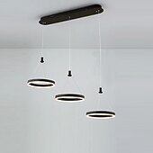 economico Luci Isola cucina-3 luci 30 cm multi-tonalità / lampadario regolabile alluminio acrilico cerchio finiture verniciate led / moderno 110-120v / 220-240v