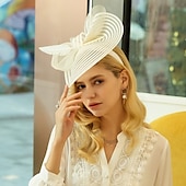 economico Fascinatori &amp; Cappelli-Elegante Derby Copricapo affascinante Gentildonna Costume Per donna Carnevale Feste Derby Ricevimento di matrimonio Adulti Fascinator Primavera &amp; Estate