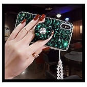 baratos Capa Samsung-telefone Capinha Para Samsung Galaxy S23 S22 S21 S20 Plus Ultra A54 A34 A14 S10 Plus Capa traseira Com Suporte Bling Com Strass Brilho brilho Acrílico