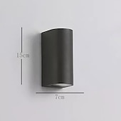 economico applique da esterno-2 luci 15 cm esterno impermeabile creativo minimalista applique da parete led per negozi/caffè ufficio acrilico design geometrico applique 110-120/220-240 v 10 w
