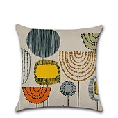 economico stile floreale e vegetale-fodera per cuscino 1pc morbido decorativo quadrato fodera per cuscino federa federa per divano camera da letto di qualità superiore lavabile in lavatrice confezione da 1 cuscino in finto lino esterno