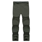 cheap Trousers &amp; Shorts-Men&#039;s Hiking Pants Trousers Summer Outdoor Regular Fit Waterproof Breathable Quick Dry Stretchy Pants / Trousers Bottoms Elastic Waist Dark Grey Black Elastane Camping / Hiking Hunting Fishing M L XL