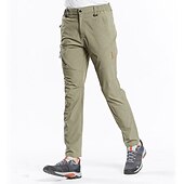 cheap Trousers &amp; Shorts-Men&#039;s Hiking Pants Trousers Summer Outdoor Regular Fit Waterproof Breathable Quick Dry Stretchy Pants / Trousers Bottoms Elastic Waist Dark Grey Black Elastane Camping / Hiking Hunting Fishing M L XL