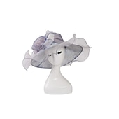 voordelige Feesthoeden-Organza Hoofdbedekking met Bloem  Rimpel 1 PC Bruiloft  Sport  Buiten  Thee Feestje Hoofdbedekking dress to impress Hoeden Race Day Dress