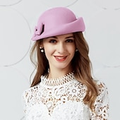 voordelige Feesthoeden-Wol Kentucky Derby Hat / hoed met 1 Bruiloft / Feest / Uitgaan / Valentijnsdag Helm