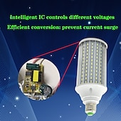 halpa LED-maissilamput-1kpl 60w led-valaistus alumiiniseoksen maissin lamppu korostaa energiatehokkaita huonekaluja ei salamaa e27 valkoinen lämmin valkoinen 85-265 v