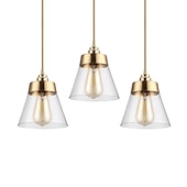 economico Luci Isola cucina-Lampada a sospensione da 16,5 cm lampada a sospensione a led lanterna design lampade cono in vetro elettrolitico moderno stile country negozi / caffè camera da letto soggiorno luci 110-220/220-240v