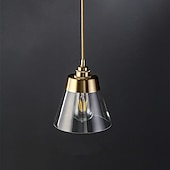 economico Luci Isola cucina-Lampada a sospensione da 16,5 cm lampada a sospensione a led lanterna design lampade cono in vetro elettrolitico moderno stile country negozi / caffè camera da letto soggiorno luci 110-220/220-240v