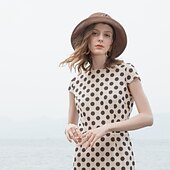 preiswerte Partyhut-Polyester Strohhüte mit Stickerei 1 Stück Alltag / Freizeitskleidung Kopfschmuck