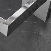 economico Portarotoli carta igienica-porta carta igienica design premium moderno acciaio inossidabile per bagno da parete argento spazzolato 1pz