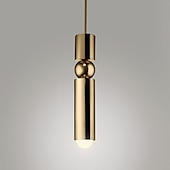 economico Luci Isola cucina-6 cm luci a sospensione a led isola luci design singolo cilindro in metallo galvanizzato moderno 220-240v