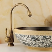economico Classici-Rubinetto per lavabo da bagno - rubinetti / rubinetteria monocomando monocomando in ottone antico diffuso