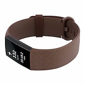 billiga Fitbit klockband-Klockarmband för Fitbit Charge 4 / Charge 3 / Charge 3 SE Silikon Ersättning Rem Mjuk Andningsfunktion Armband