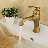 cheap Classical-Bathroom Sink Faucet - Classic Antique Brass Centerset Single Handle One HoleBath Taps