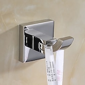 economico Ganci porta accappatoio-5 pezzi ganci per accappatoio, ganci per asciugamani cromati in acciaio inox 304 appendiabiti da parete per bagno / cucina