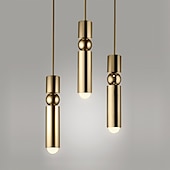economico Luci Isola cucina-6 cm luci a sospensione a led isola luci design singolo cilindro in metallo galvanizzato moderno 220-240v