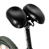 cheap Bikes &amp; Components-Bike Saddle / Bike Seat Ergonomical Dual Pad Adjustable Extra Wide / Extra Large Double Noseless PU Leather High-Density Foam PVC Cycling Road Bike Mountain Bike MTB Black