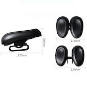 cheap Bikes &amp; Components-Bike Saddle / Bike Seat Ergonomical Dual Pad Adjustable Extra Wide / Extra Large Double Noseless PU Leather High-Density Foam PVC Cycling Road Bike Mountain Bike MTB Black